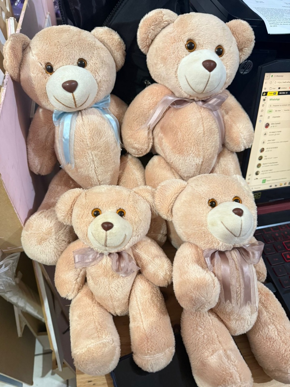 Ursinhos Pelucia Pequeno - AZ PEGUE E MONTE