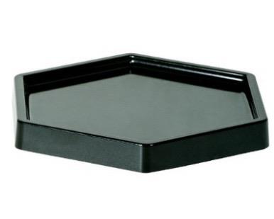 Bandeja Mini Sextavada- Preto - AZ PEGUE E MONTE