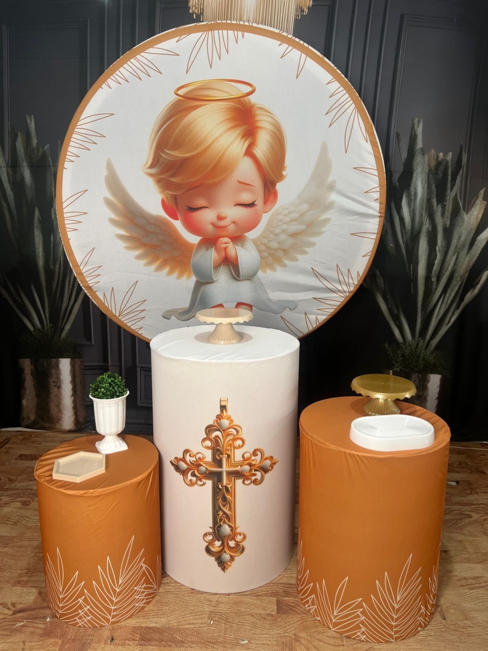 Kit Batizado Dourado Anjo  - AZ PEGUE E MONTE
