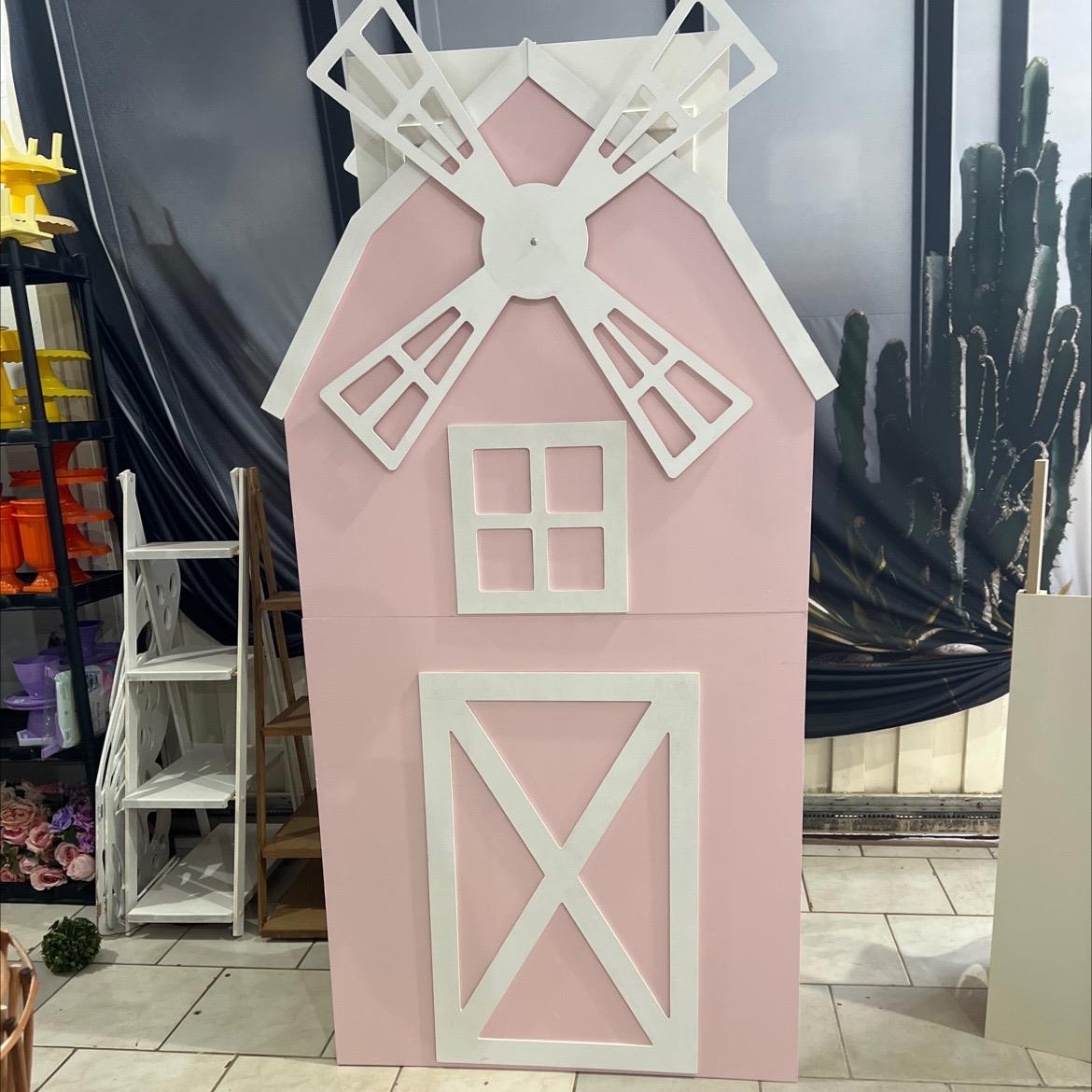 Painel- Celeiro Rosa Claro 1,70 de Altura - AZ PEGUE E MONTE