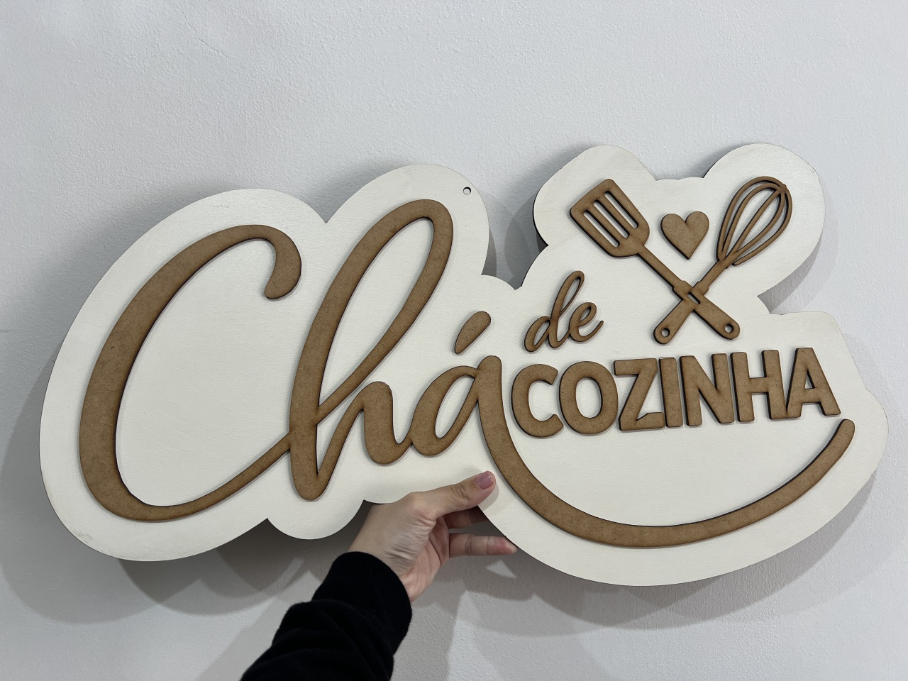 Plaquinha - Chá de Cozinha - AZ PEGUE E MONTE