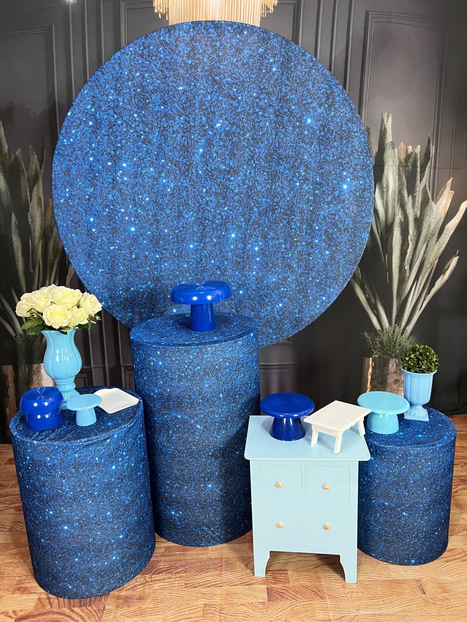 Capa Glitter Azul - AZ PEGUE E MONTE