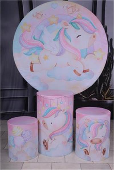 Capa Unicornio Rosa - AZ PEGUE E MONTE