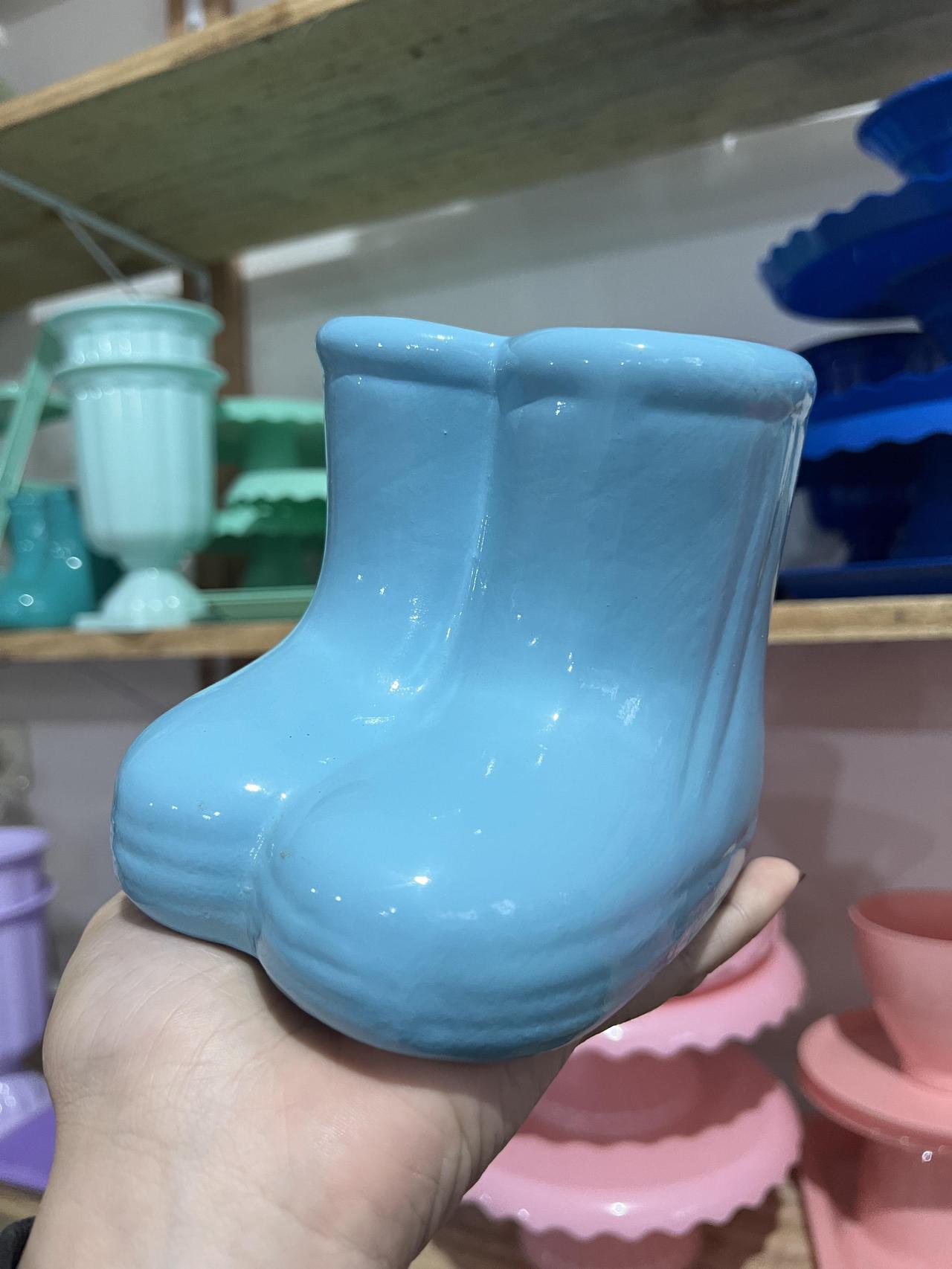 Botinha de Ceramica - Azul Claro - AZ PEGUE E MONTE