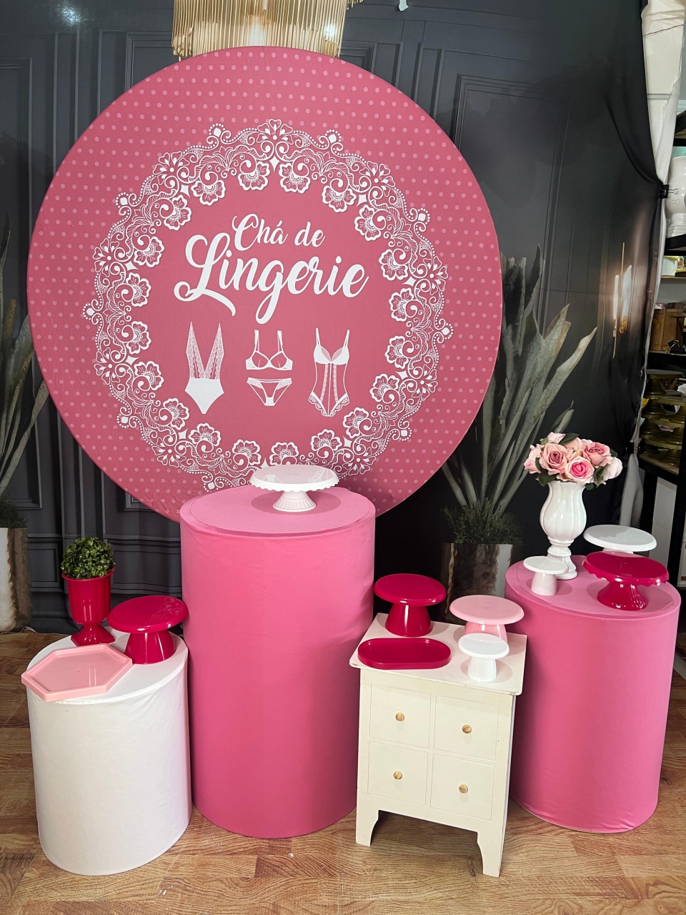 Chá de Lingerie Rosa - AZ PEGUE E MONTE