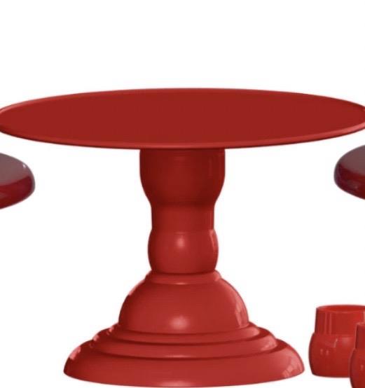 Boleira Royale 28 Cm- Vermelho - AZ PEGUE E MONTE