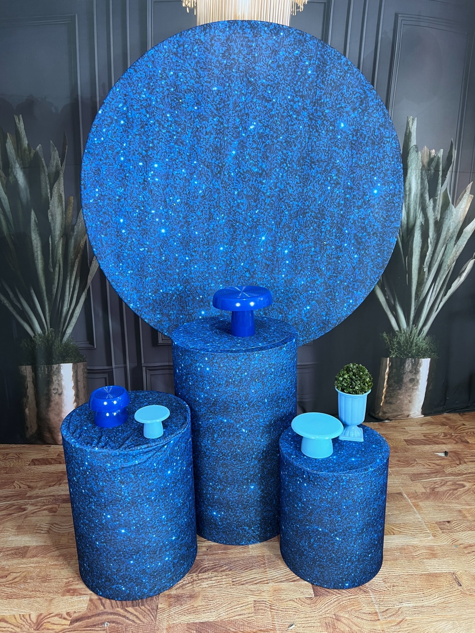 Glitter Azul Escuro - AZ PEGUE E MONTE