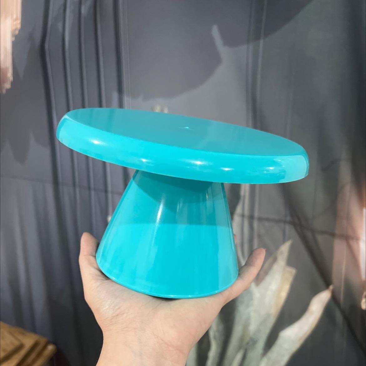 Boleira Cogumelo 18 Cm- Azul Piscina - AZ PEGUE E MONTE