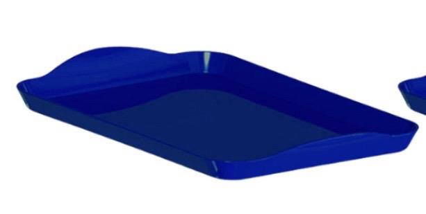 Bandeja Mini Retangular 20X13- Azul Escuro - AZ PEGUE E MONTE