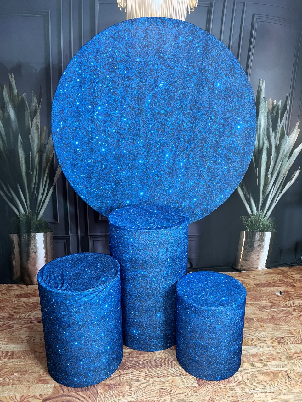 Glitter Azul Escuro - AZ PEGUE E MONTE