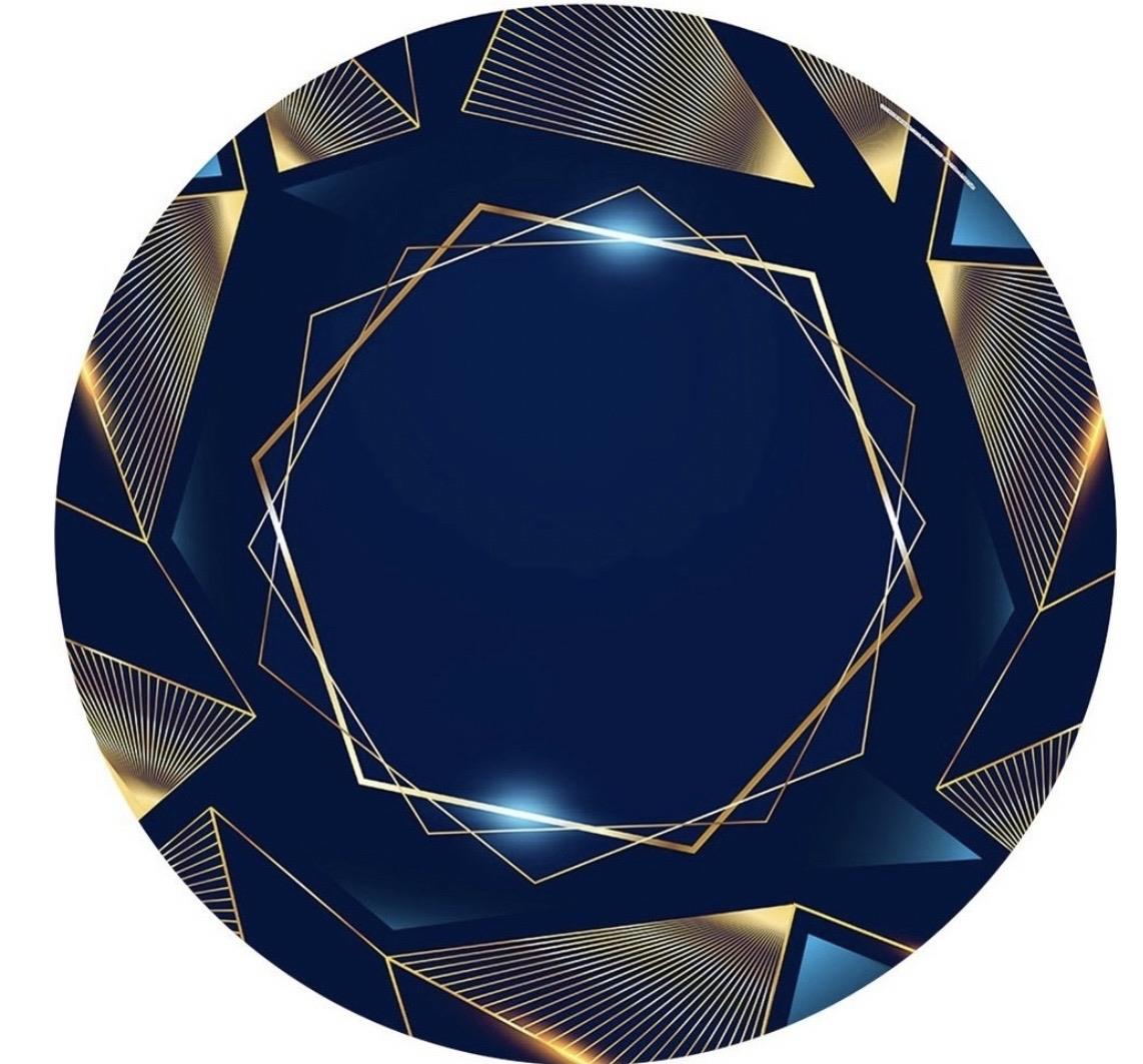 Geometrico Azul - AZ PEGUE E MONTE