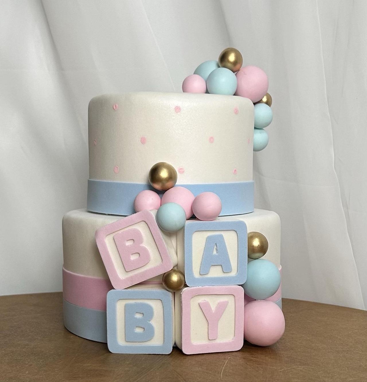 Bolo de 2 Andares - Baby - AZ PEGUE E MONTE