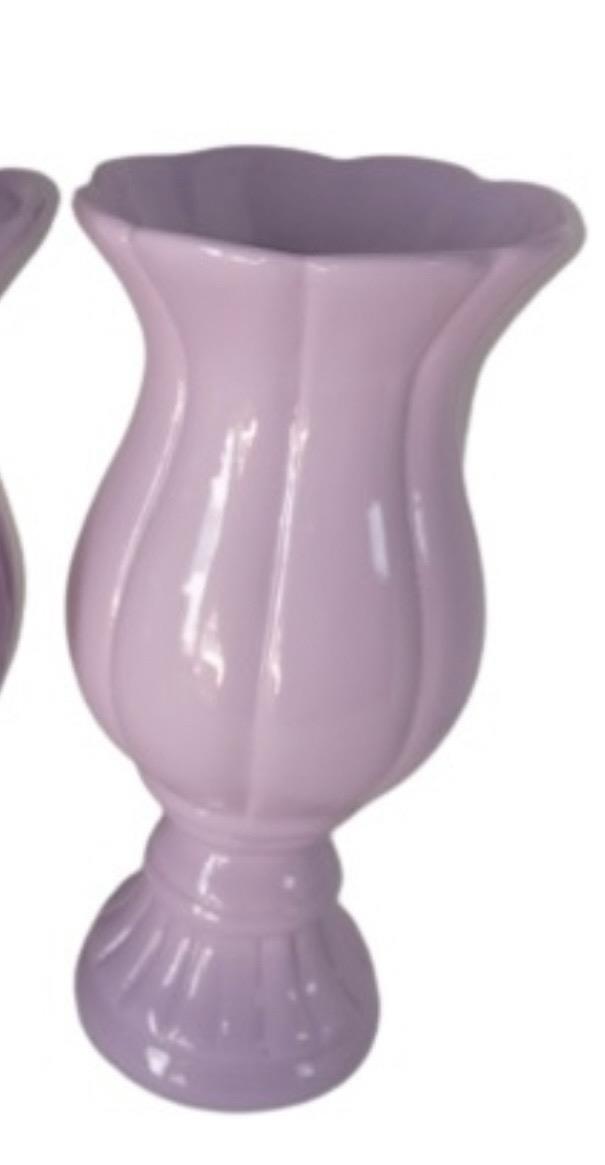 Vasos Flor Médio Cerâmica- Lilas - AZ PEGUE E MONTE