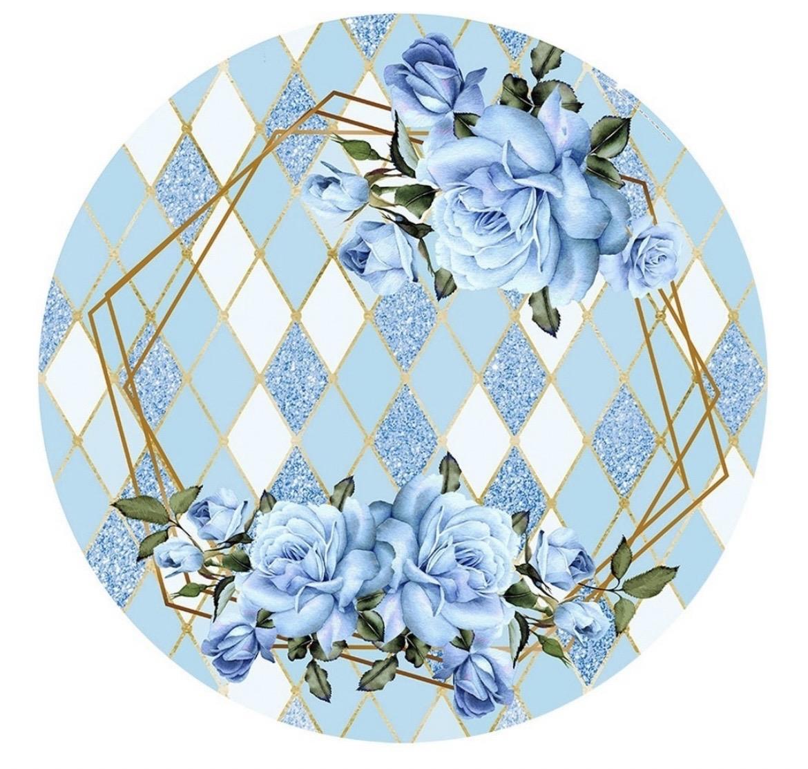 Floral Azul - AZ PEGUE E MONTE