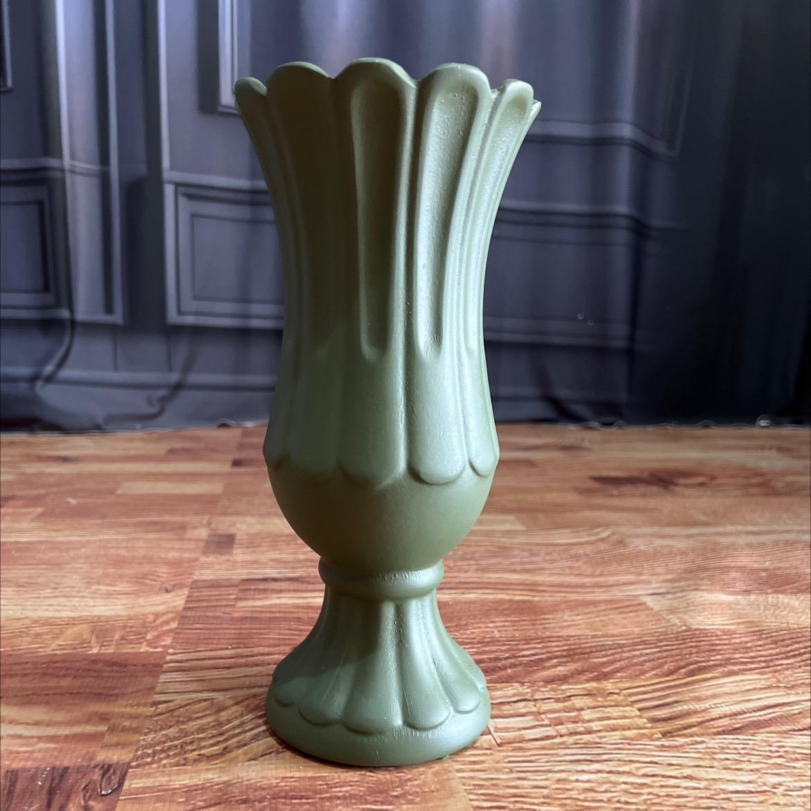 Vasos Flor Médio Cerâmica- Verde - AZ PEGUE E MONTE
