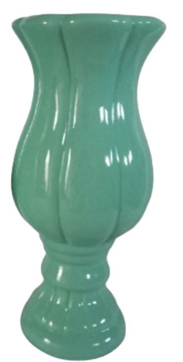 Vasos Flor Médio Cerâmica- Verde - AZ PEGUE E MONTE