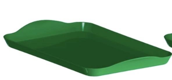 Bandeja Mini Retangular 20X13- Verde - AZ PEGUE E MONTE