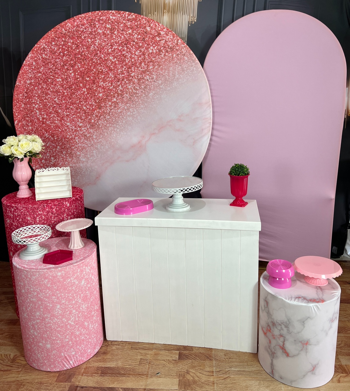 Glitter Rosa + Escuro - AZ PEGUE E MONTE
