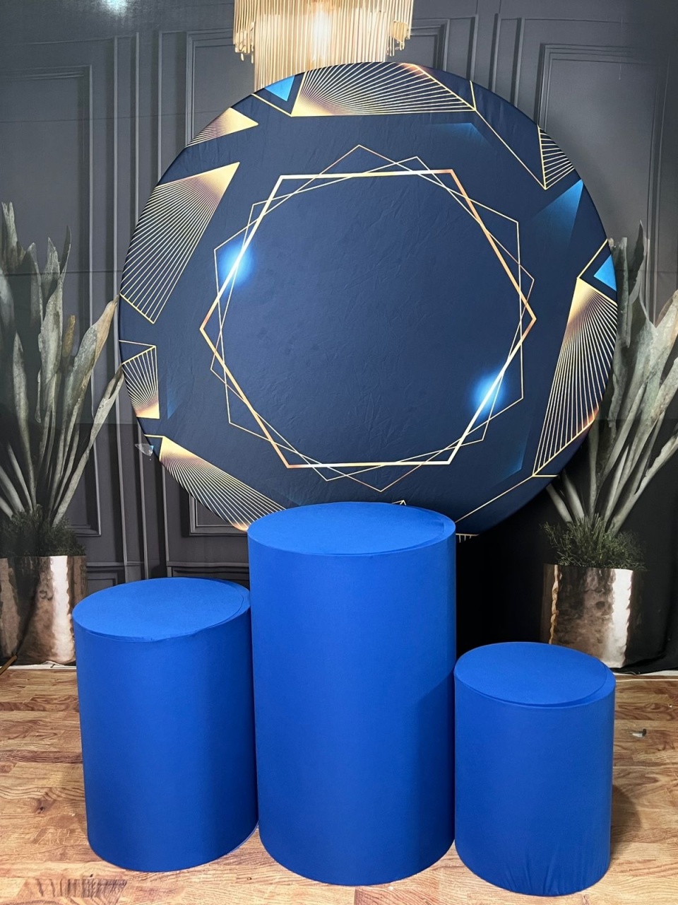 Kit Azul Escuro E Dourado - AZ PEGUE E MONTE
