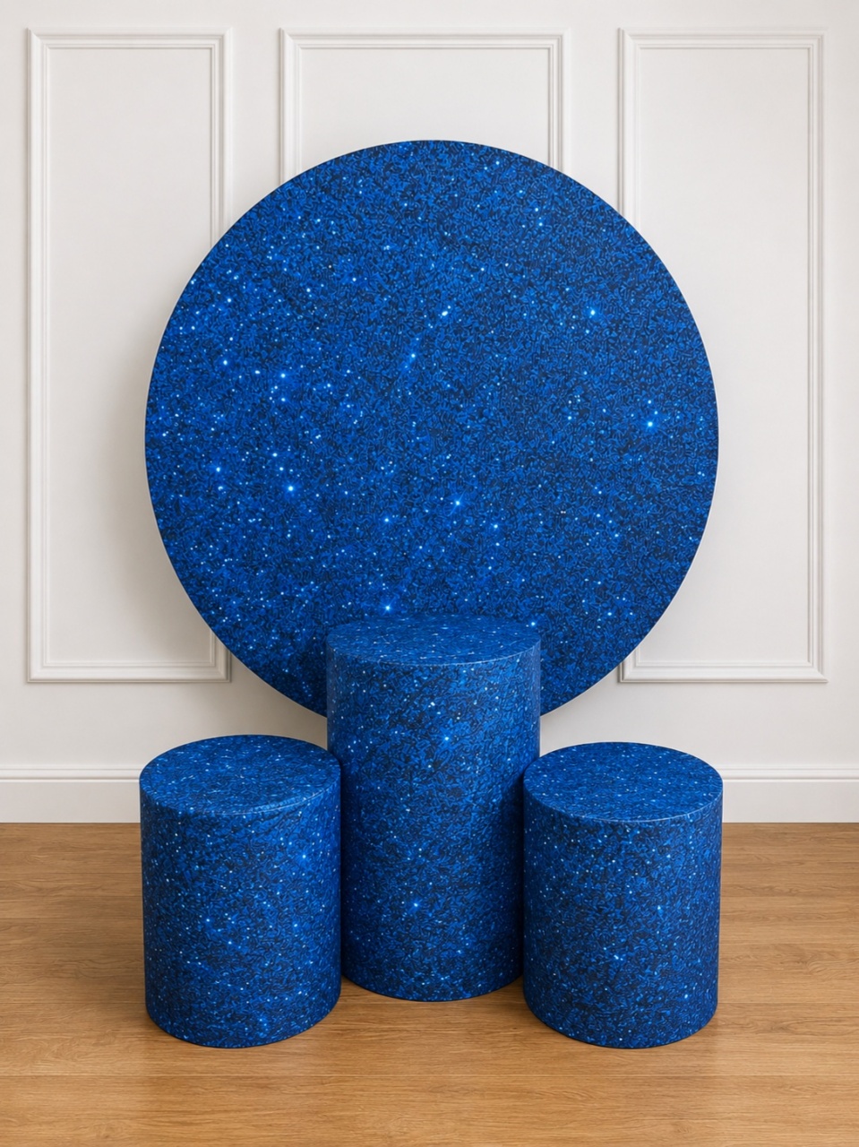 Glitter Azul Escuro - AZ PEGUE E MONTE