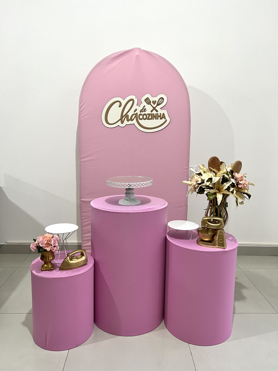 Chá de Cozinha Rosa - Romano - AZ PEGUE E MONTE