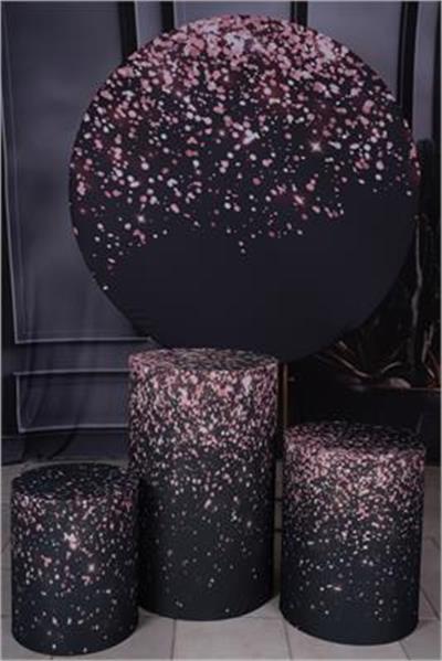 Capa Preto Com Rosa Glitter - AZ PEGUE E MONTE