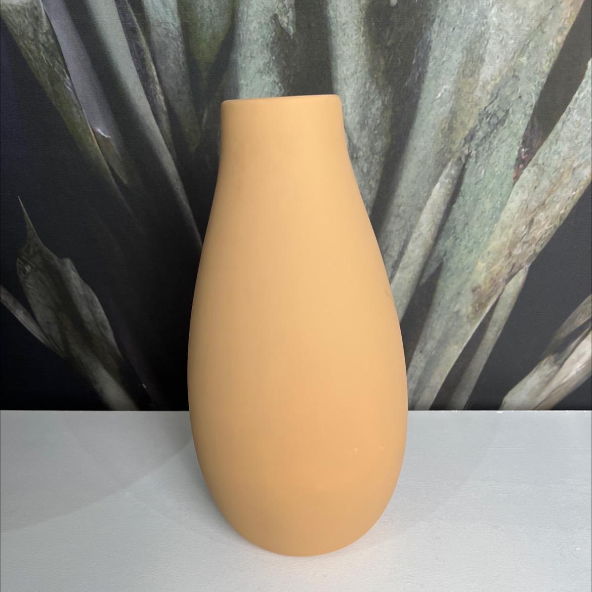 Vasos Flor Médio Cerâmica- Bege - AZ PEGUE E MONTE