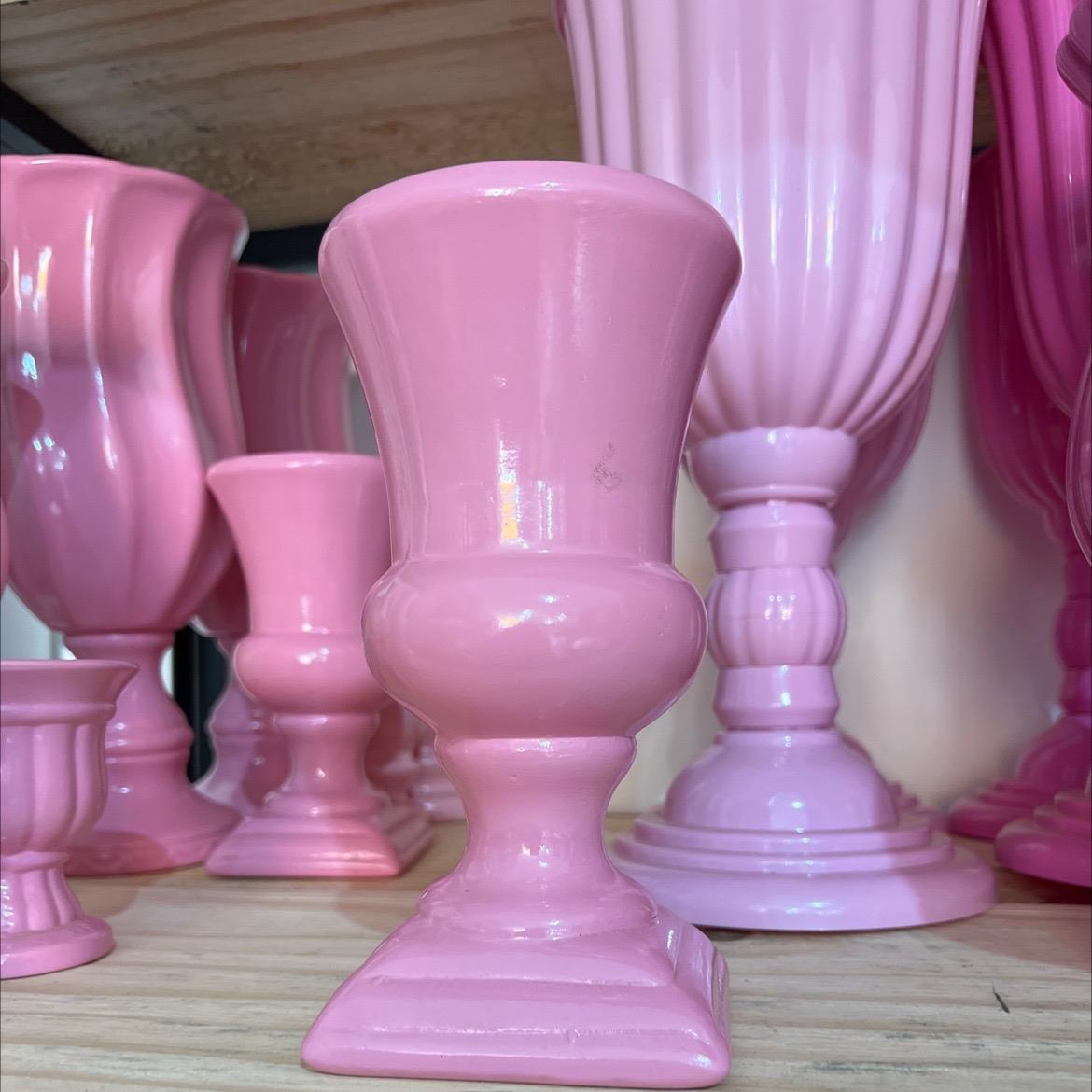 Vaso Jud-  Rosa Bebê - AZ PEGUE E MONTE