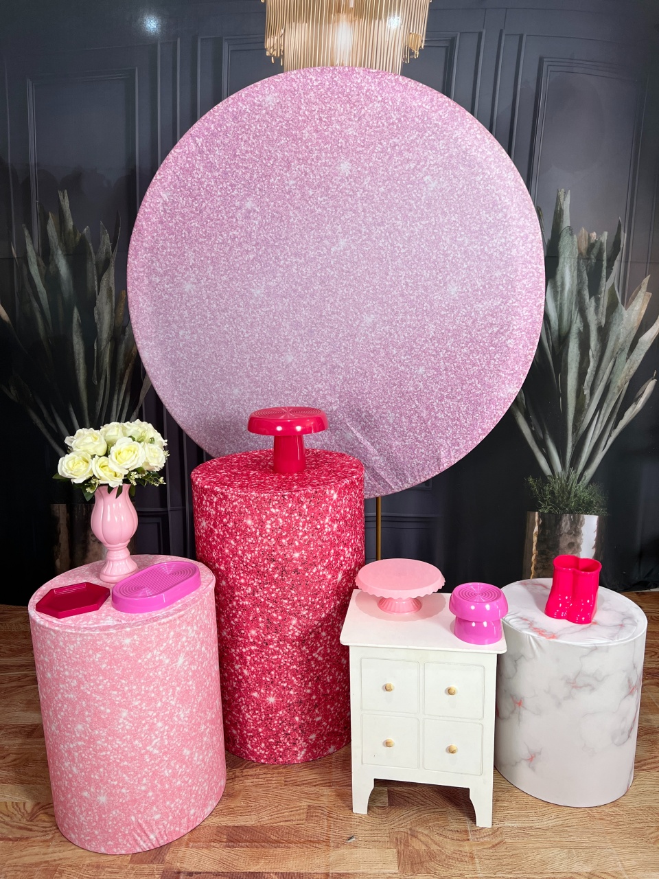 Glitter Rosa + Claro - AZ PEGUE E MONTE