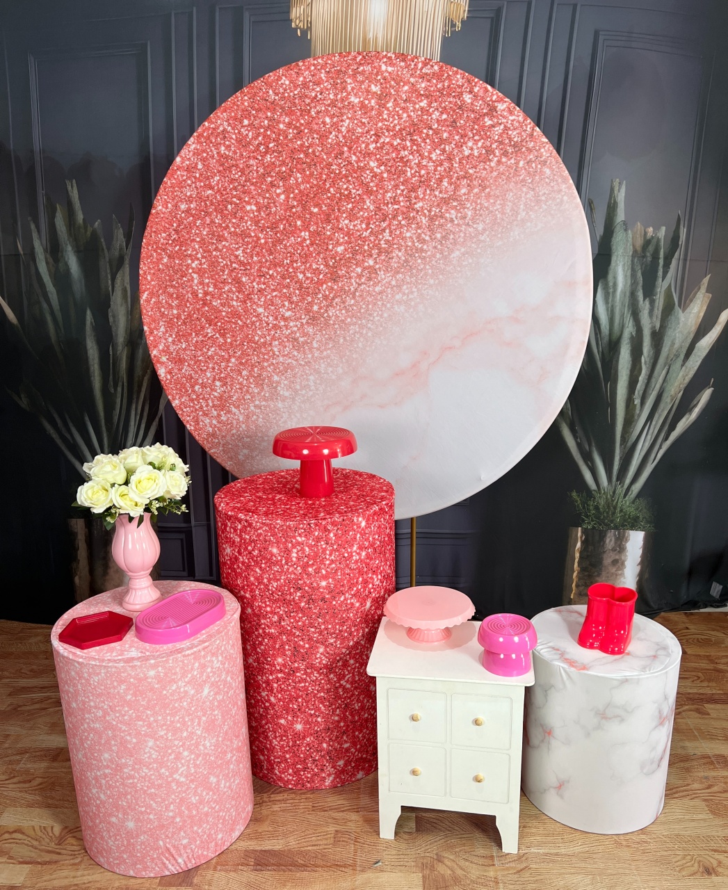 Glitter Rosa + Escuro  - AZ PEGUE E MONTE