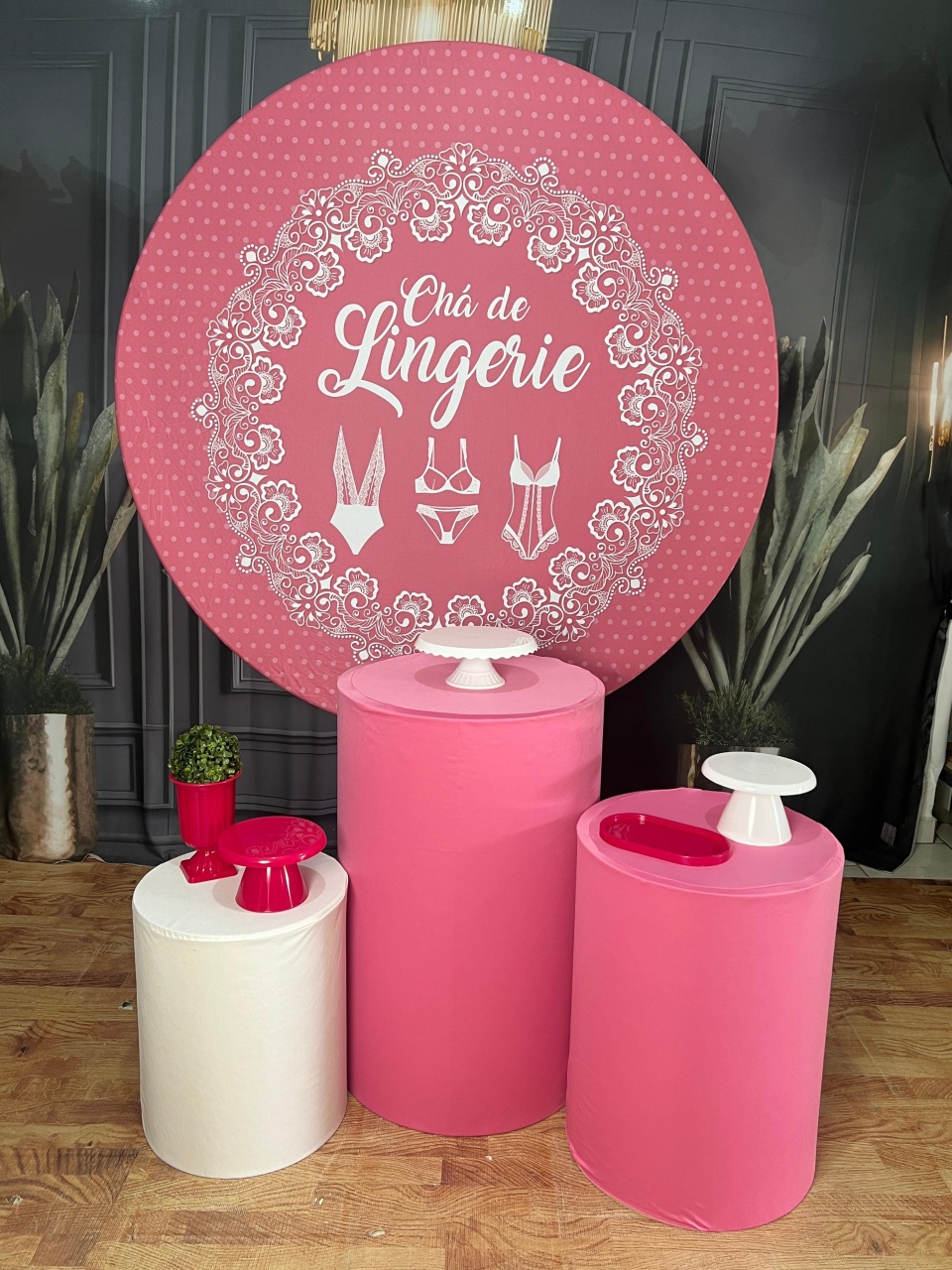 Chá de Lingerie Rosa  - AZ PEGUE E MONTE