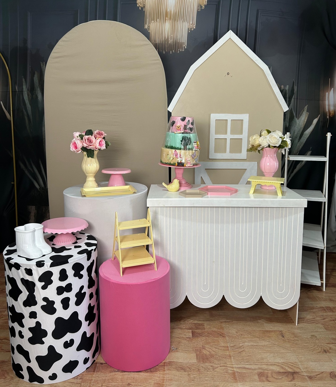 Fazendinha Rosa- Personalizado - AZ PEGUE E MONTE