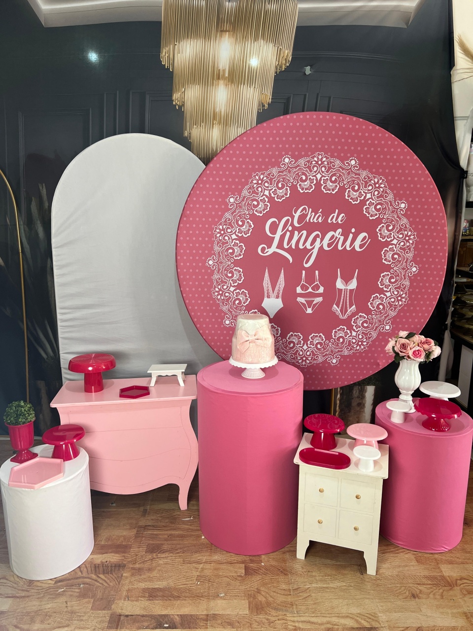 Chá de Lingerie Rosa - AZ PEGUE E MONTE