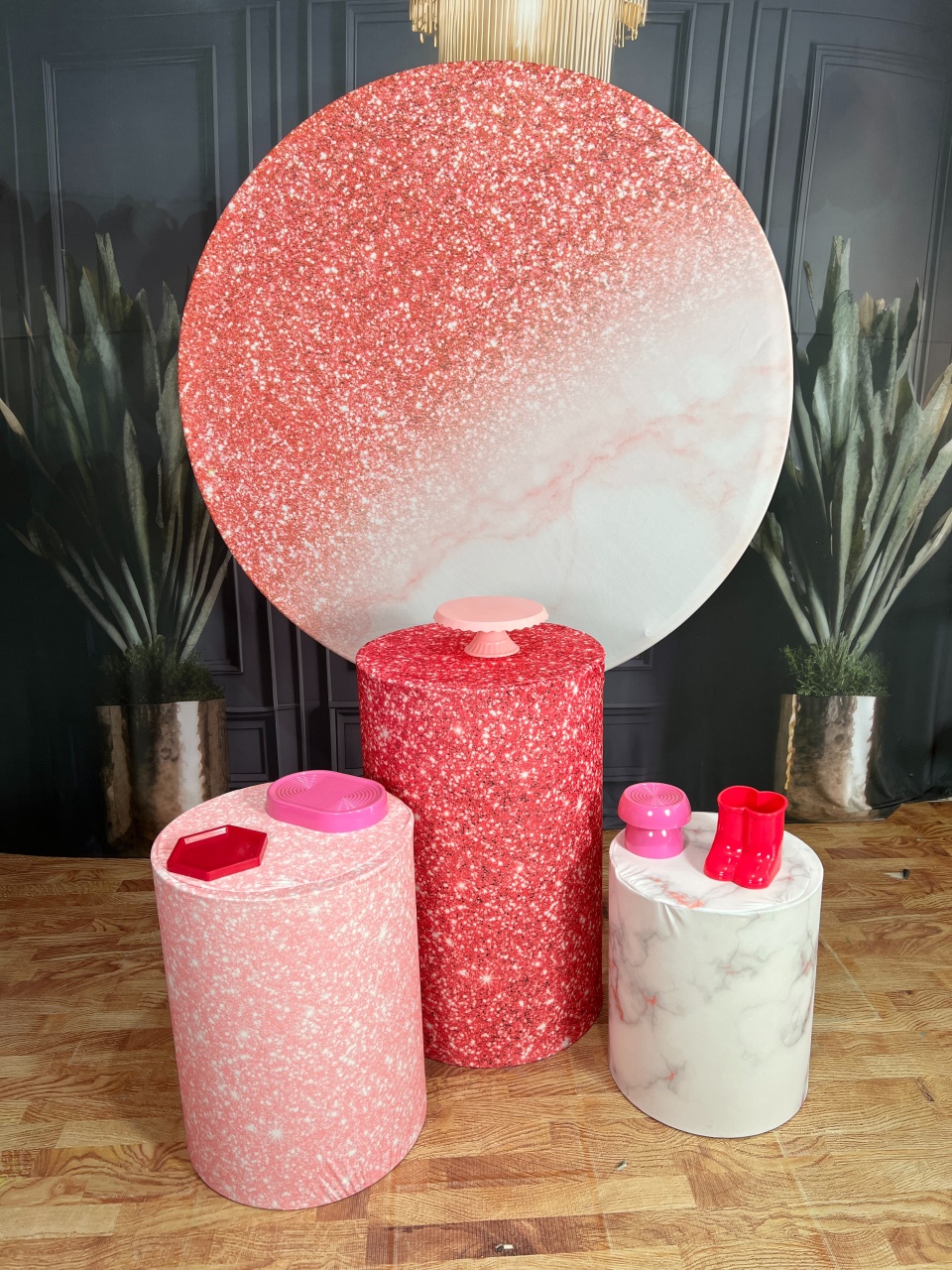 Glitter Rosa + Escuro - AZ PEGUE E MONTE