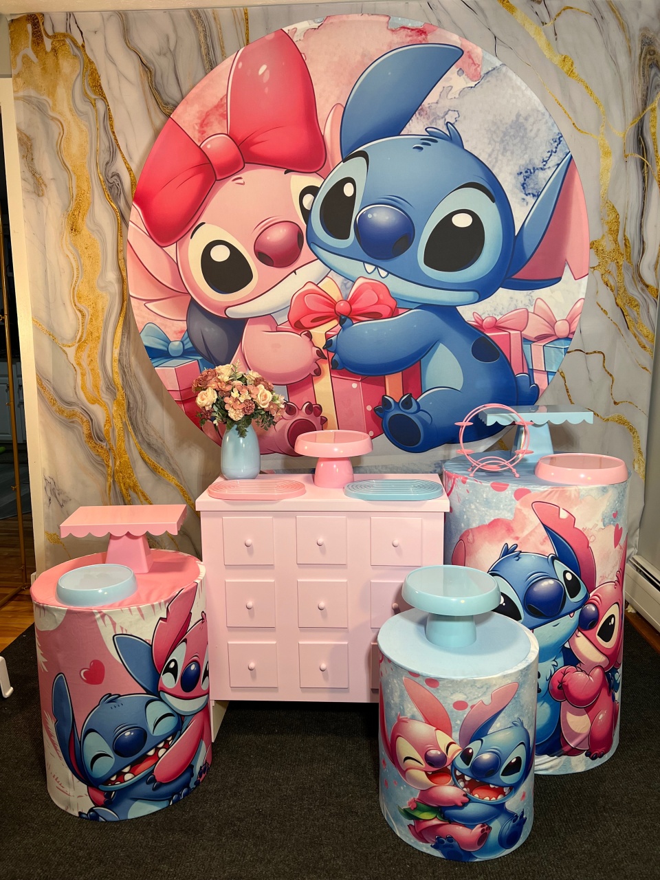 Kit Ouro Stitch Angel - FLOCO DE NEVE PEGUE MONTE 