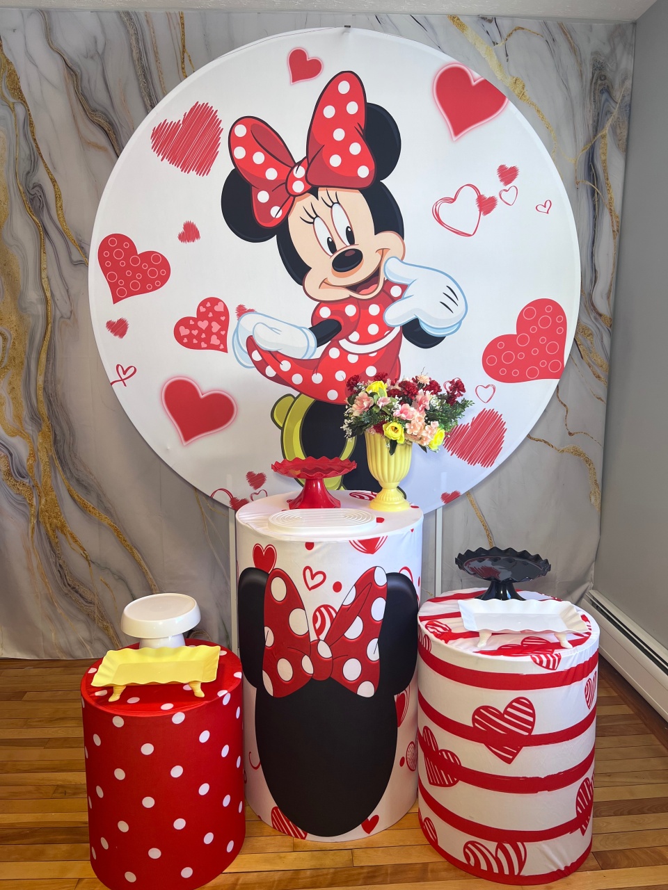 Minnie Kit Prata  - FLOCO DE NEVE PEGUE MONTE 