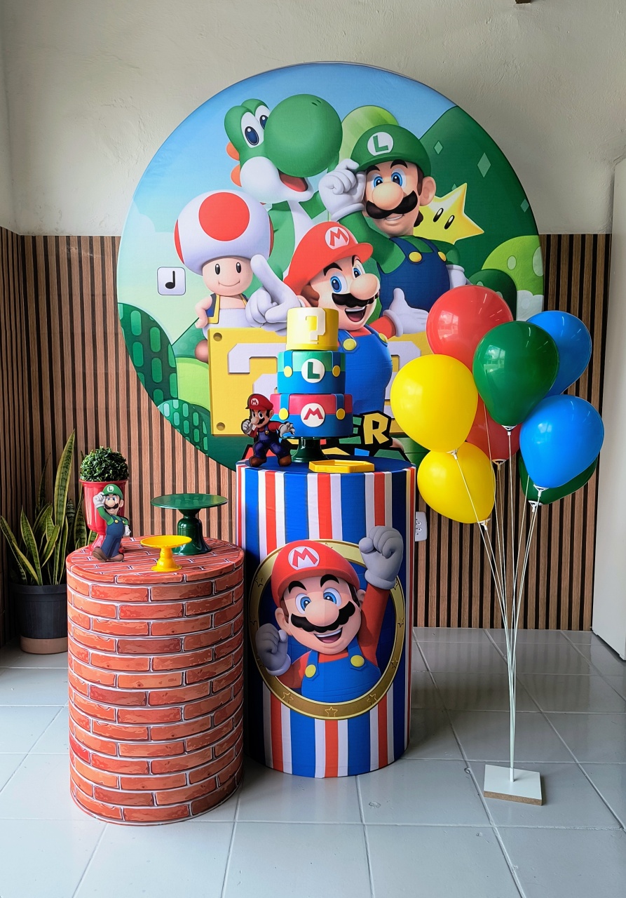 Kit Bronze Super Mario  - Lilas Decor Locações e Festas