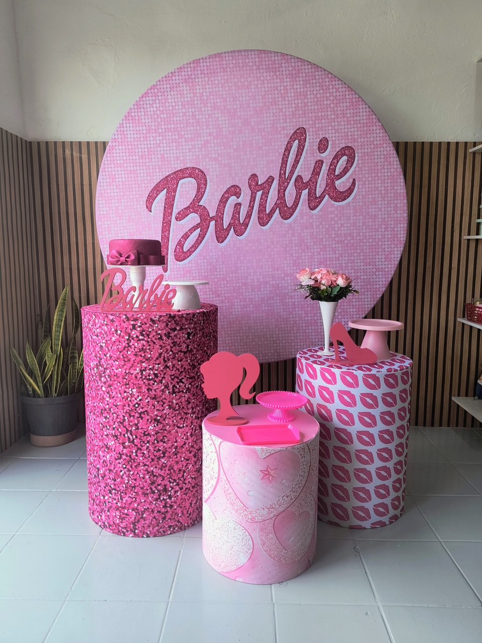 Kit Prata Barbie - Lilas Decor Locações e Festas