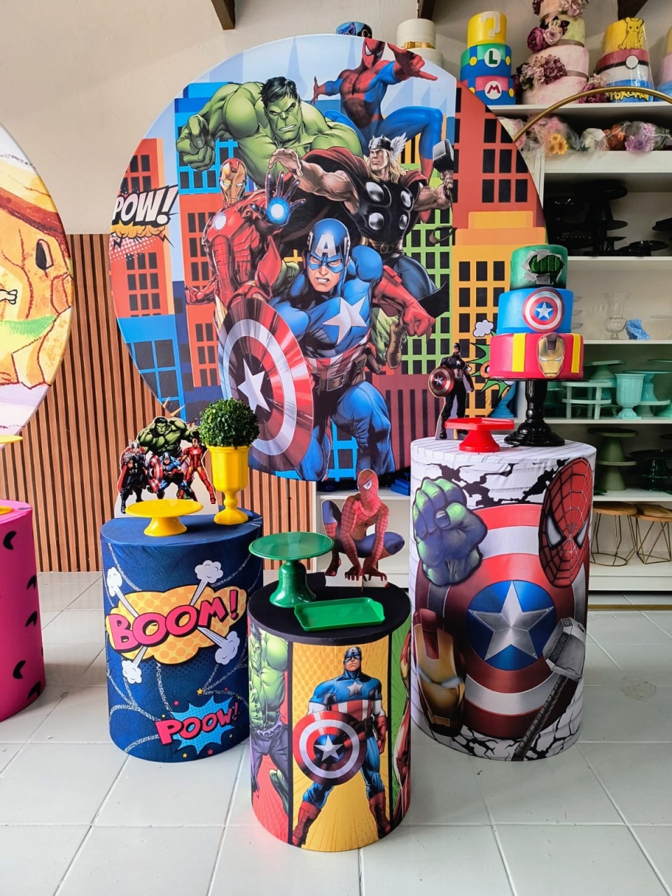 Kit Prata  Herois  - Lilas Decor Locações e Festas