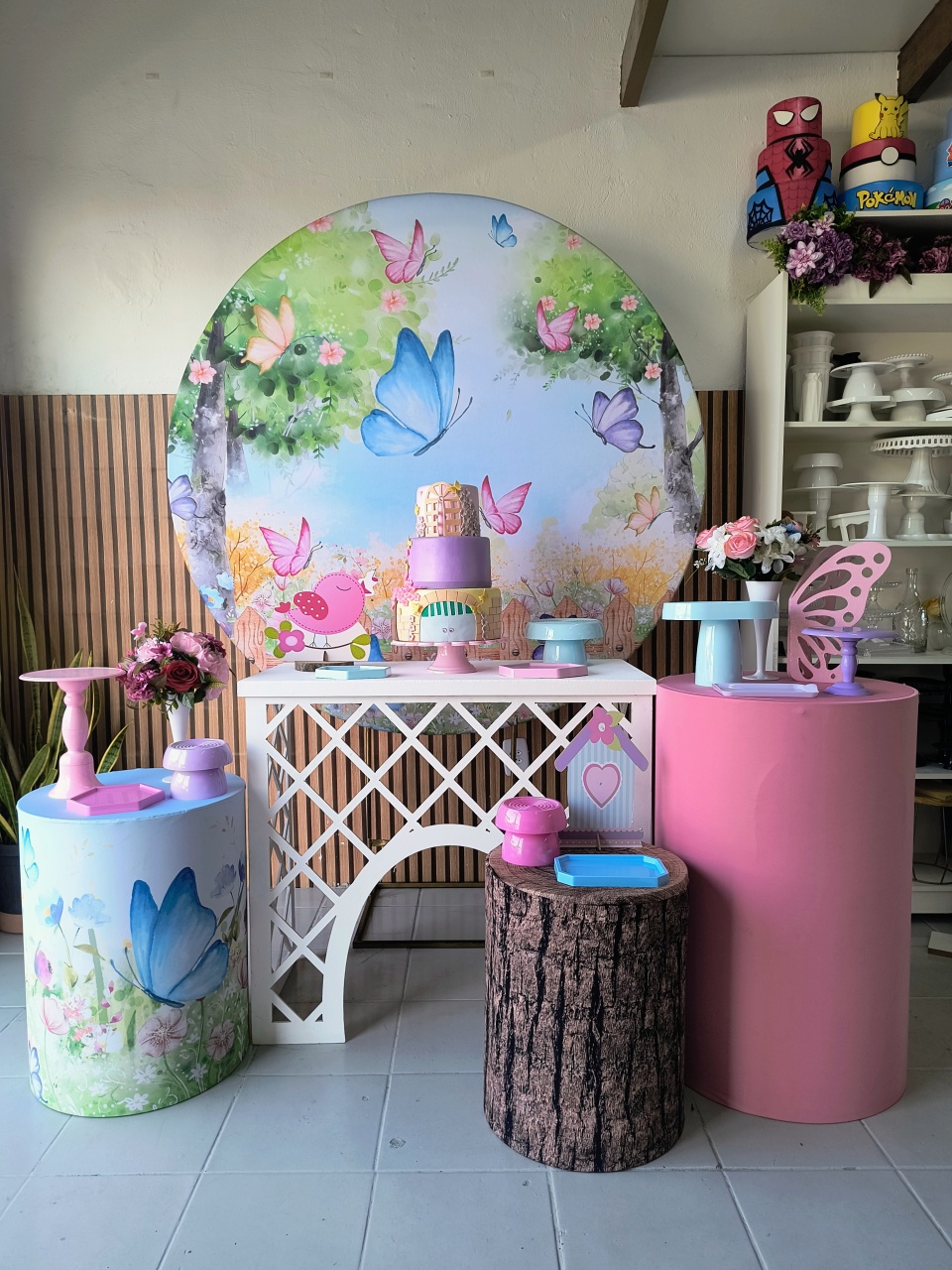 Kit Ouro Jardim das Borboletas  - Lilas Decor Locações e Festas