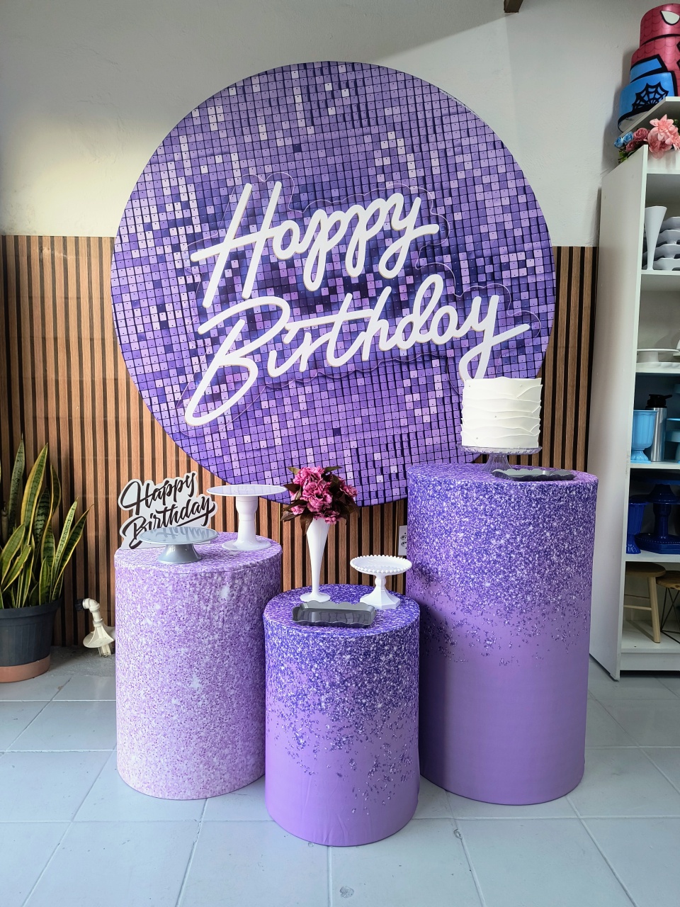 Kit Prata  Lilas - Lilas Decor Locações e Festas