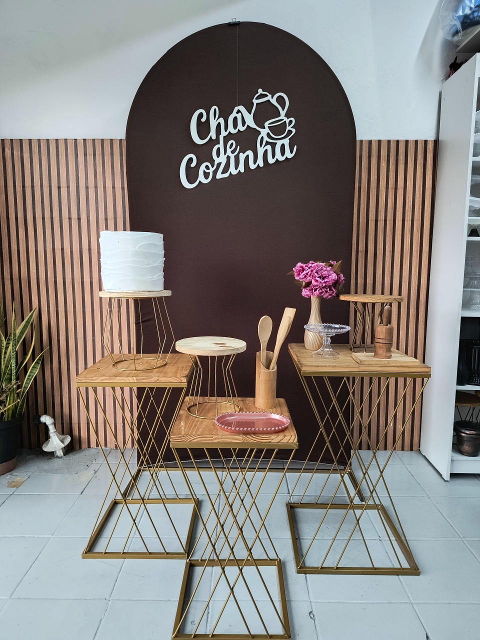 Kit Ouro Chá de Cozinha  - Lilas Decor Locações e Festas