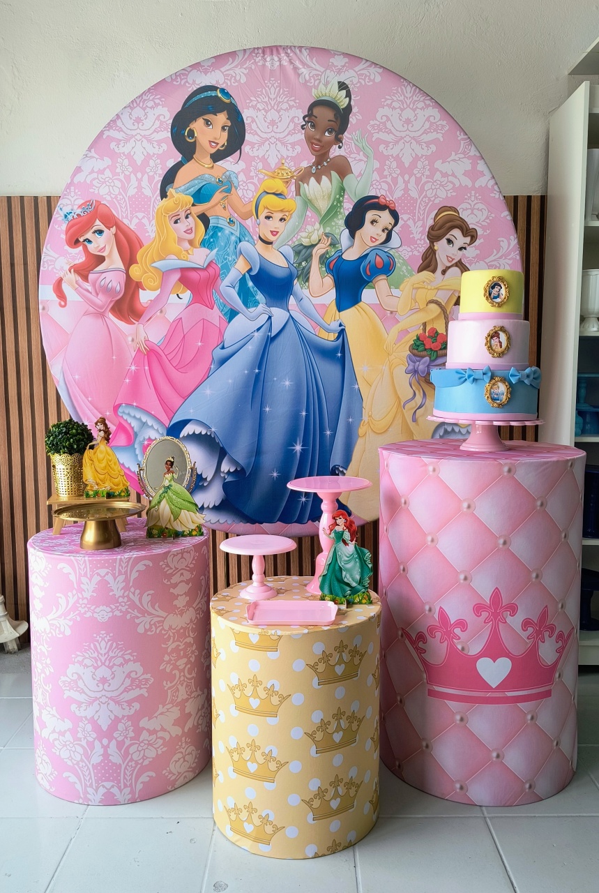 Kit Prata Princesas da Disney - Lilas Decor Locações e Festas
