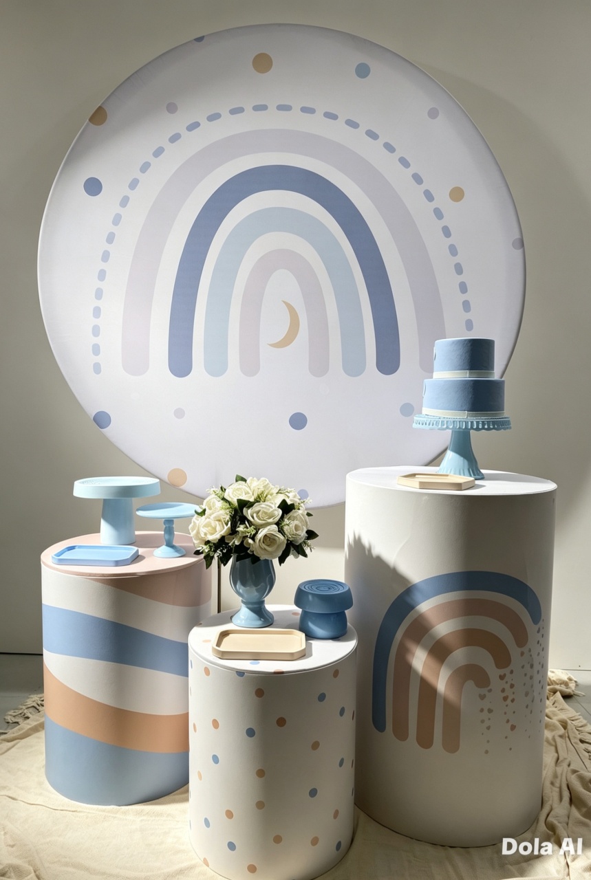 Kit Prata Arco Iris Menino - Lilas Decor Locações e Festas