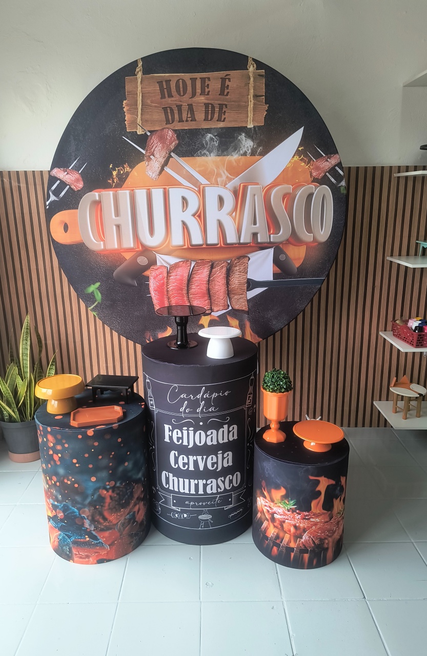 Kit Prata  Churrasco - Lilas Decor Locações e Festas