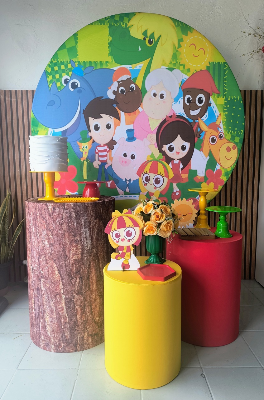 Kit Prata Sítio Do Picapau Amarelo - Lilas Decor Locações e Festas