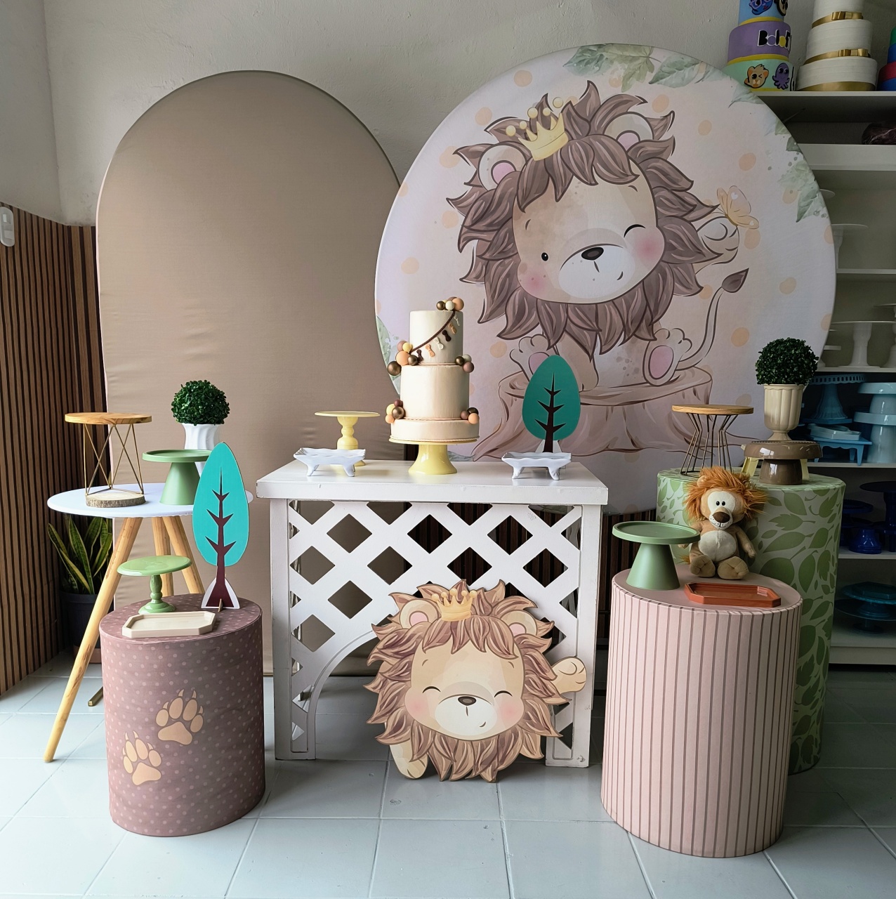 Kit Composição Leãozinho - Lilas Decor Locações e Festas