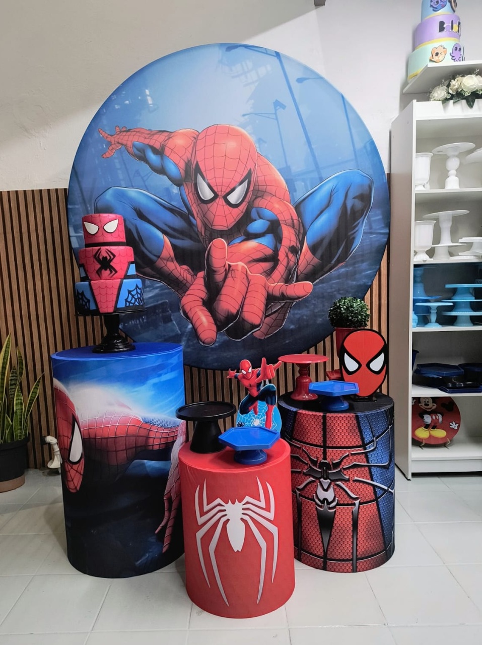 Kit Prata  Homem Aranha  - Lilas Decor Locações e Festas