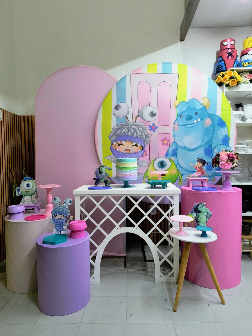 Kit Composição  Monstros S.a Boo - Lilas Decor Locações e Festas
