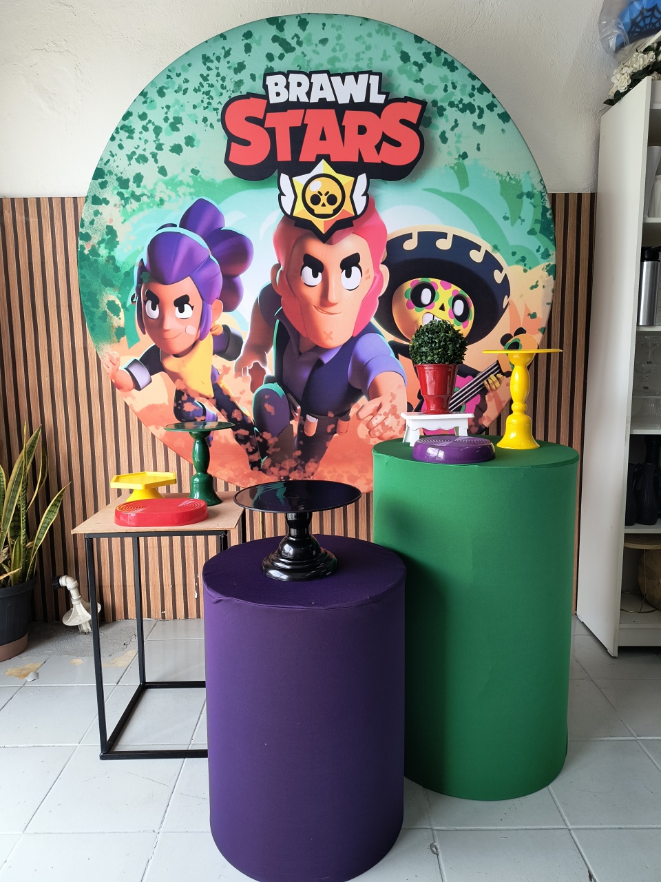 Kit Prata Brawl Stars - Lilas Decor Locações e Festas